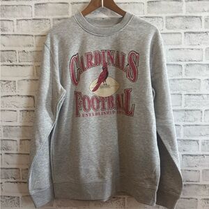 NWT! NFL Arizona Cardinals super soft gray crew neck sweatshirt Medium
